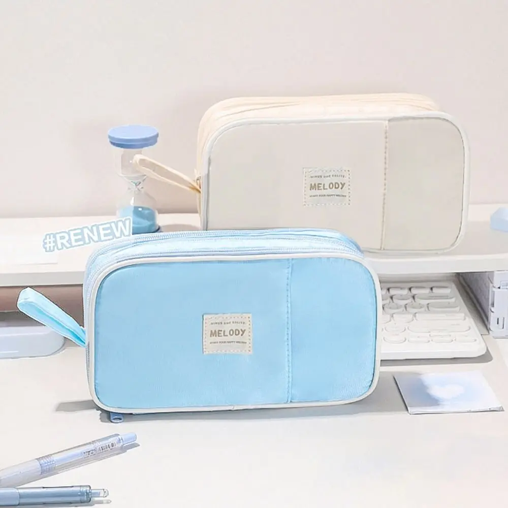 Dirty-proof Double-side Pen Bag Large Capacity Lightweight Stationery Storage Bag Handheld Canvas Pen Organizer Pouch Student
Dirty-proof Double-side Pen Bag Large Capacity Lightweight Stationery Storage Bag Handheld Canvas Pen Organizer Pouch Student
