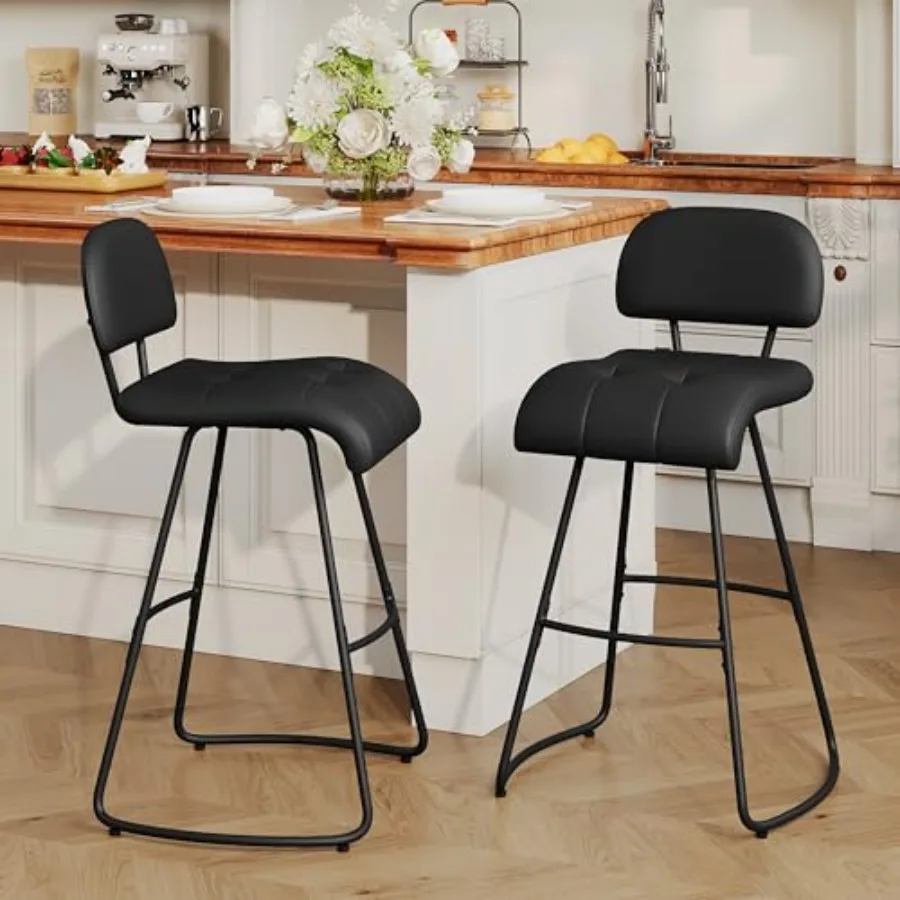 26inch Bar Stools Set of 2 Mid Century Faux Leather Counter Height Barstools Bar Chairs Modern Dining Room Side Chair for Kitch
26inch Bar Stools Set of 2 Mid Century Faux Leather Counter Height Barstools Bar Chairs Modern Dining Room Side Chair for Kitch
