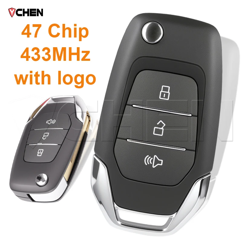 Original Folding Remote For Maxus T60 433Mhz ID47 HITAG3 7961X Chip Battery With Logo Uncut Blade Flip Key Fob 3 Buttons OEM
Original Folding Remote For Maxus T60 433Mhz ID47 HITAG3 7961X Chip Battery With Logo Uncut Blade Flip Key Fob 3 Buttons OEM