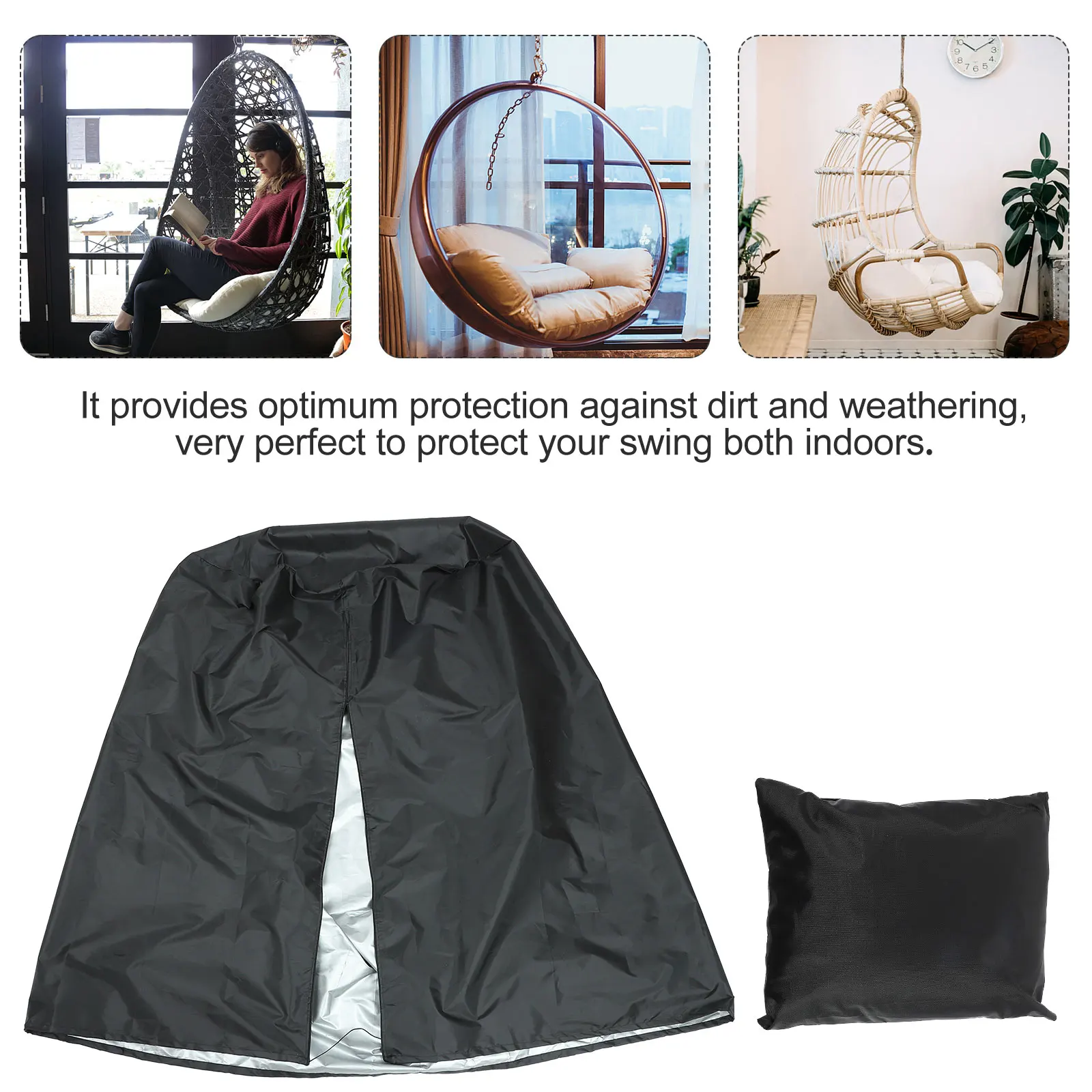 Hanging Chair Cover Egg Chair Protector Waterproof Dust Covers Swing Outdoor All Seasons Portable Zipper Durable Thick Material
Hanging Chair Cover Egg Chair Protector Waterproof Dust Covers Swing Outdoor All Seasons Portable Zipper Durable Thick Material