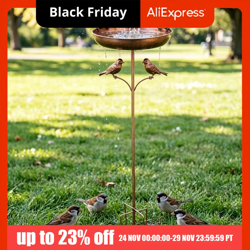 Rustproof Metal Iron Bird Bath Feeder Standing Bowl 5 Claw Ground Plug Freestanding Birdbath Heavy Duty Vintage
Rustproof Metal Iron Bird Bath Feeder Standing Bowl 5 Claw Ground Plug Freestanding Birdbath Heavy Duty Vintage