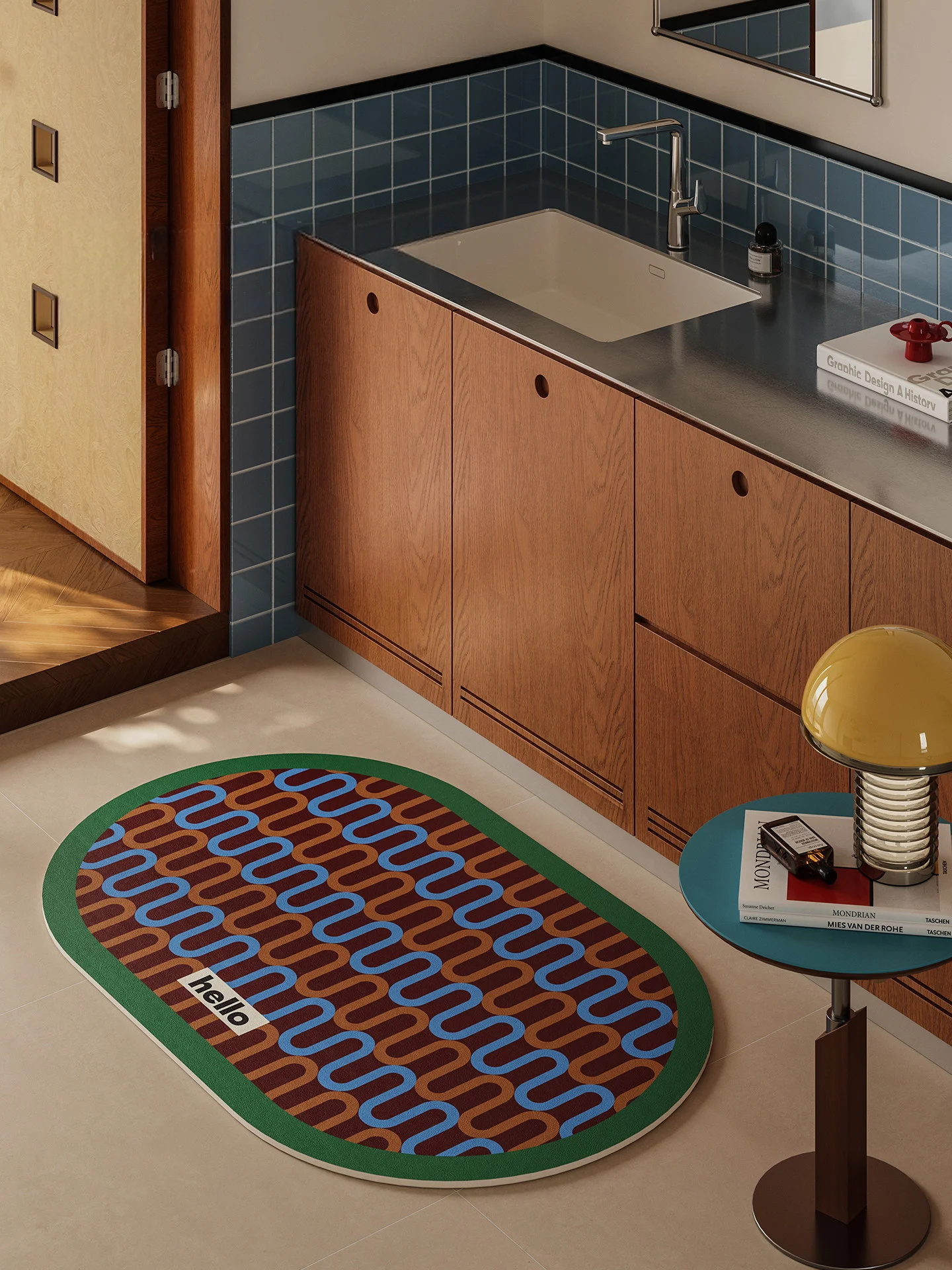 Nordic Retro Oval Shower Mat Super Absorbent Non-Slip Floor Rug Creamy Style Mid-Century Decorative Doormat for Bathroom
Nordic Retro Oval Shower Mat Super Absorbent Non-Slip Floor Rug Creamy Style Mid-Century Decorative Doormat for Bathroom