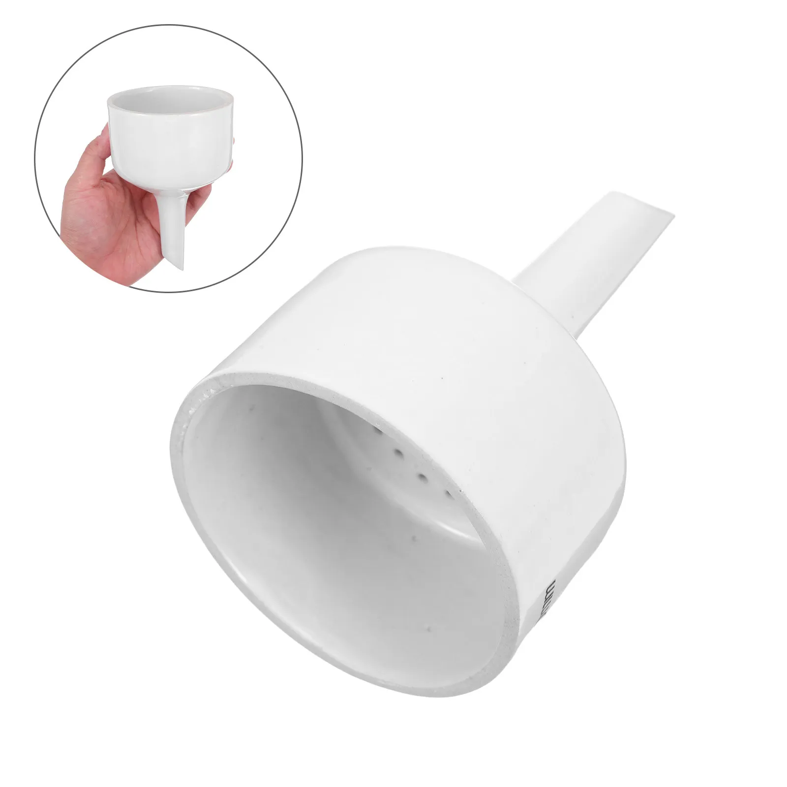 White Ceramic Buchner Funnel Professional Laboratory Filtration Funnel for Students Teachers Essential Oil Transfer
White Ceramic Buchner Funnel Professional Laboratory Filtration Funnel for Students Teachers Essential Oil Transfer