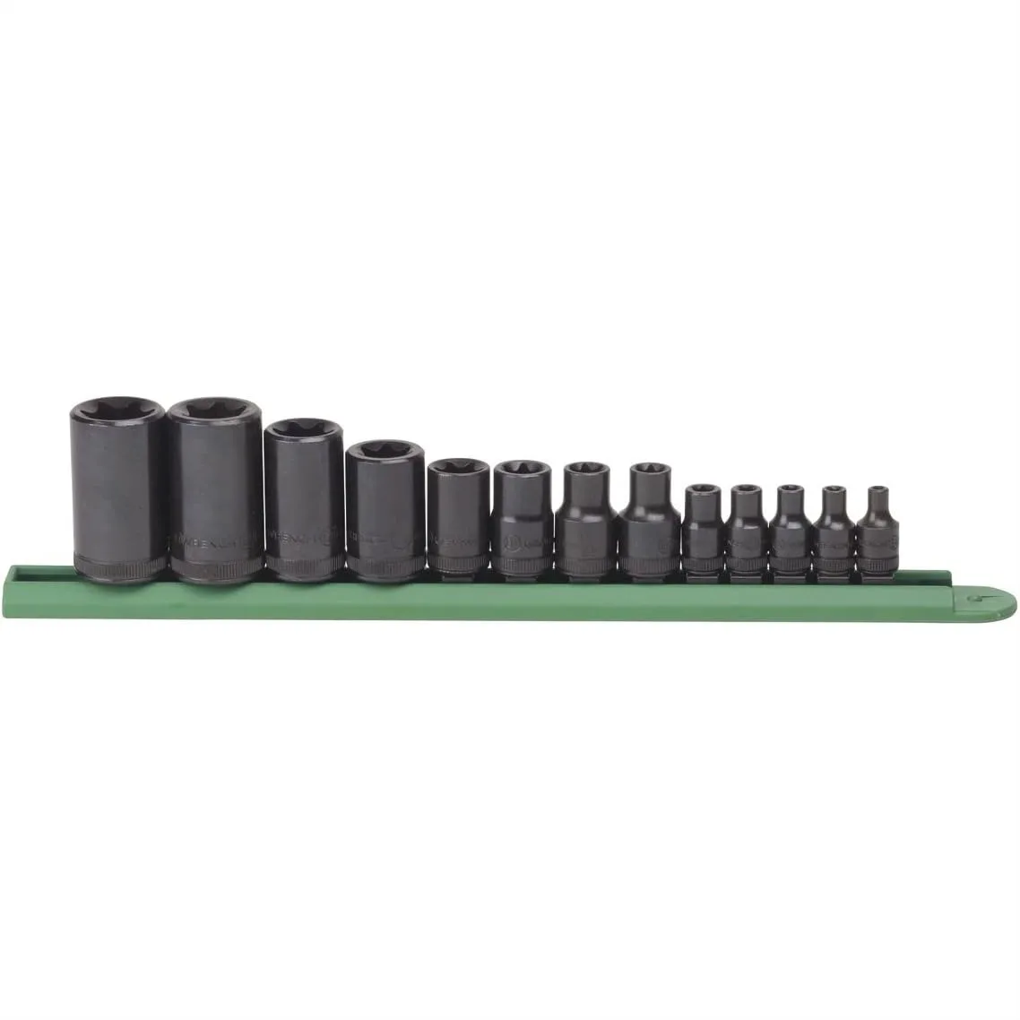 13 Pc External Torx Socket Set 1/4 3/8 1/2 Drive with Black Oxide Finish for Corrosion Resistance
13 Pc External Torx Socket Set 1/4 3/8 1/2 Drive with Black Oxide Finish for Corrosion Resistance