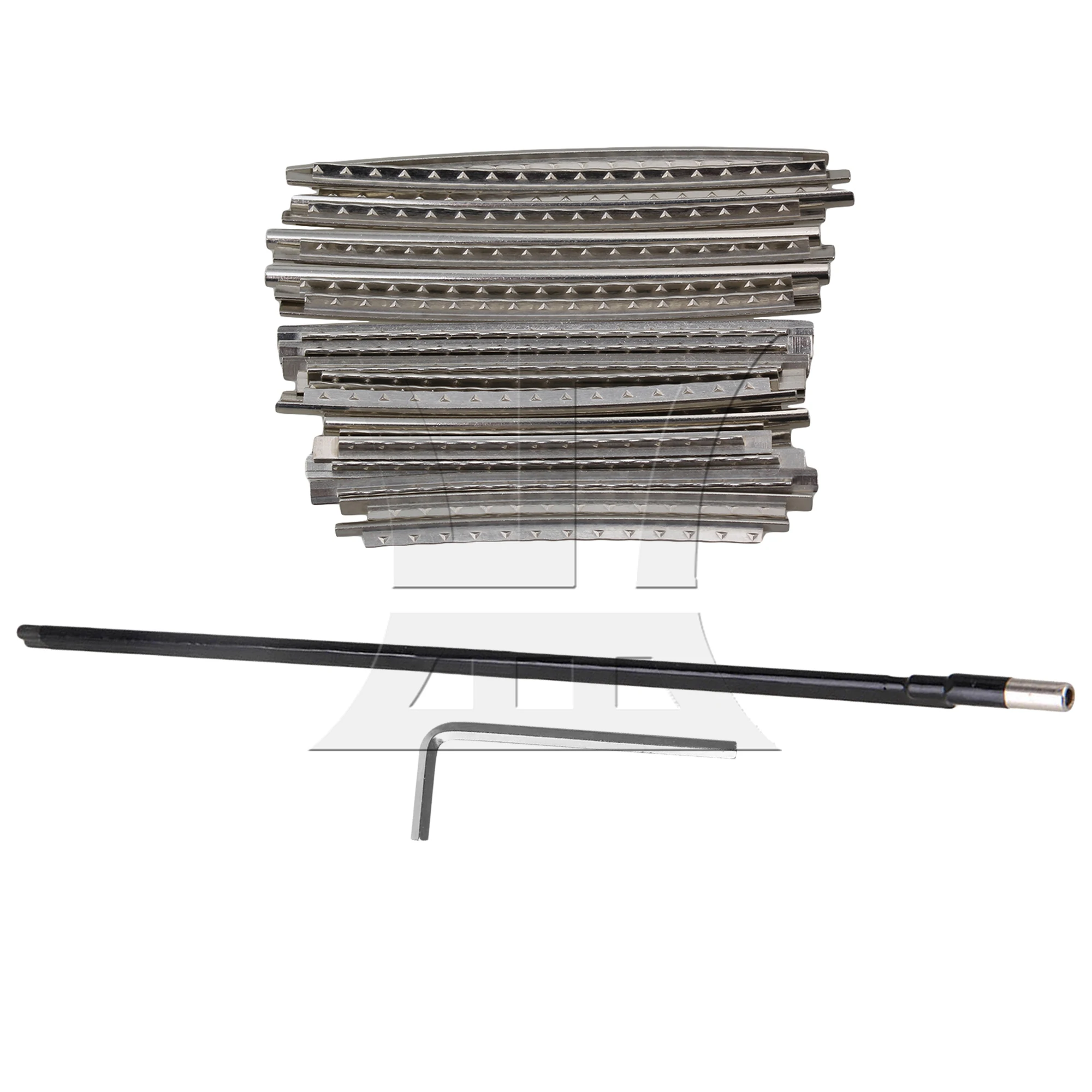 Yibuy 23Pcs Steel Fretwire 2.4mm & Two Way Type Truss Rod Set for Luthier Tool
Yibuy 23Pcs Steel Fretwire 2.4mm & Two Way Type Truss Rod Set for Luthier Tool