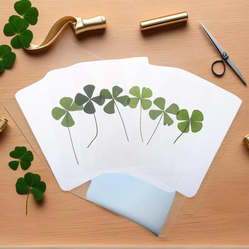 1/5/10Pcs Lucky Clover Postcards Natural Grass Transparent Wishing Cards For Bookmarks
1/5/10Pcs Lucky Clover Postcards Natural Grass Transparent Wishing Cards For Bookmarks