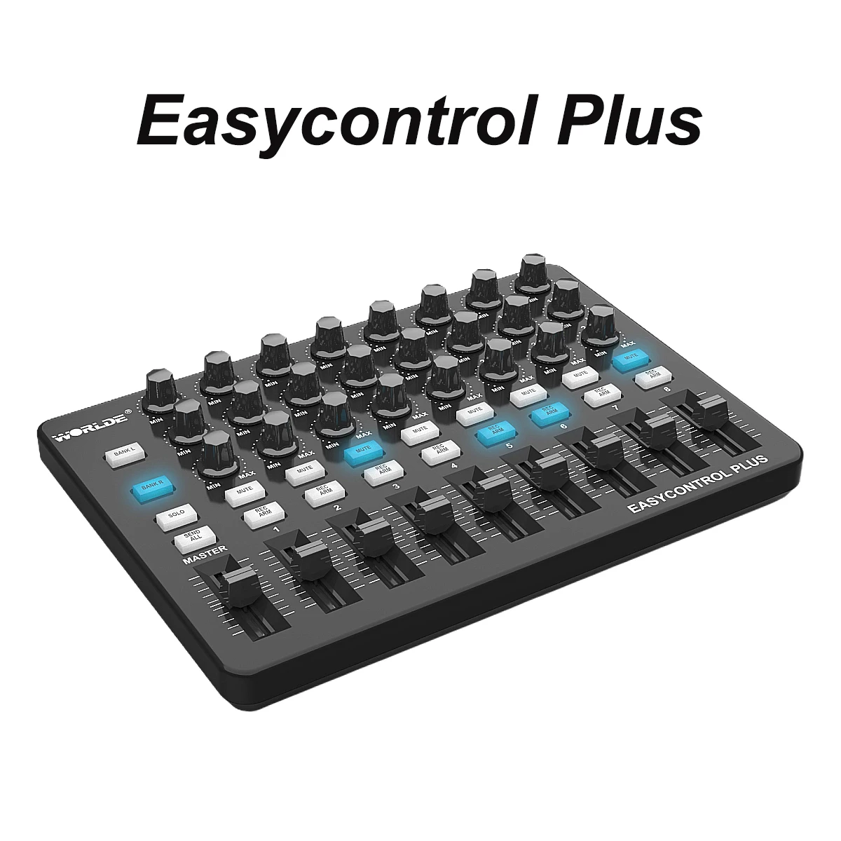 Worlde Easycontrol Plus USB MIDI Controller – 128-Level Sliders, One-Tap Sync, Plug-and-Play for Mac/PC/Android/iOS
Worlde Easycontrol Plus USB MIDI Controller – 128-Level Sliders, One-Tap Sync, Plug-and-Play for Mac/PC/Android/iOS