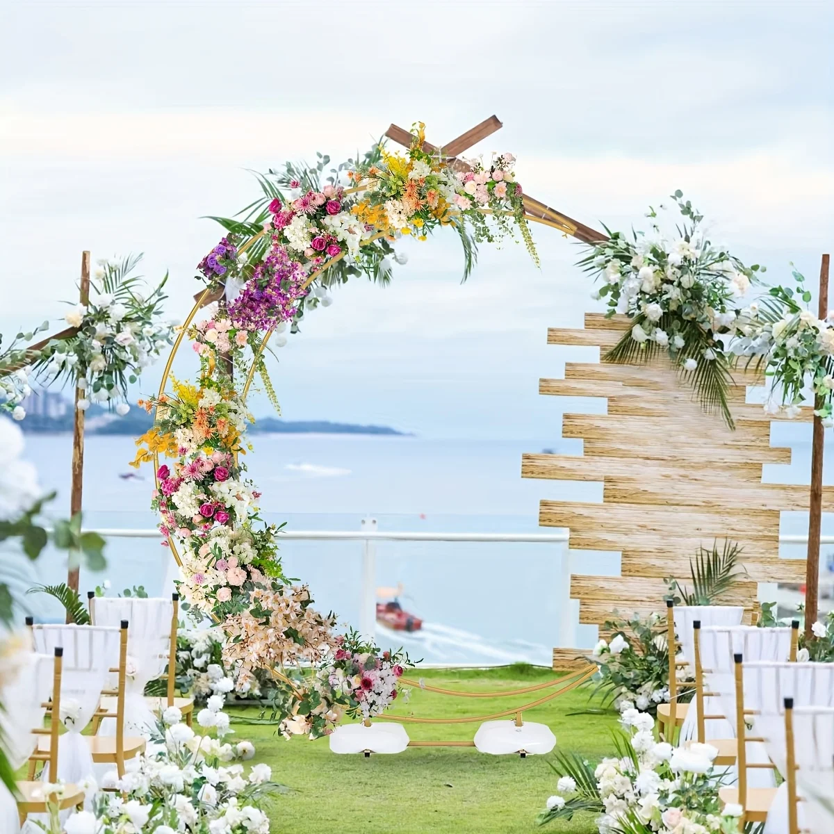 1pcsMetal Crescent Moon Wedding Arch for Photobooth Props, Half Moon Arch Stand for Ceremony Backdrop, Party Decor, Birthday, Festive
1pcsMetal Crescent Moon Wedding Arch for Photobooth Props, Half Moon Arch Stand for Ceremony Backdrop, Party Decor, Birthday, Festive