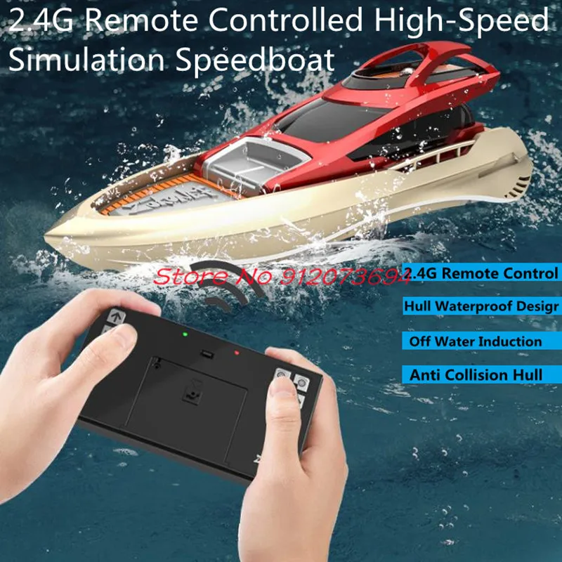 Mini Portable High Speed Remote Control Speedboat 2.4G Parent Child Competition Dual Motor Anti Collision Fuselage RC Boat model
Mini Portable High Speed Remote Control Speedboat 2.4G Parent Child Competition Dual Motor Anti Collision Fuselage RC Boat model