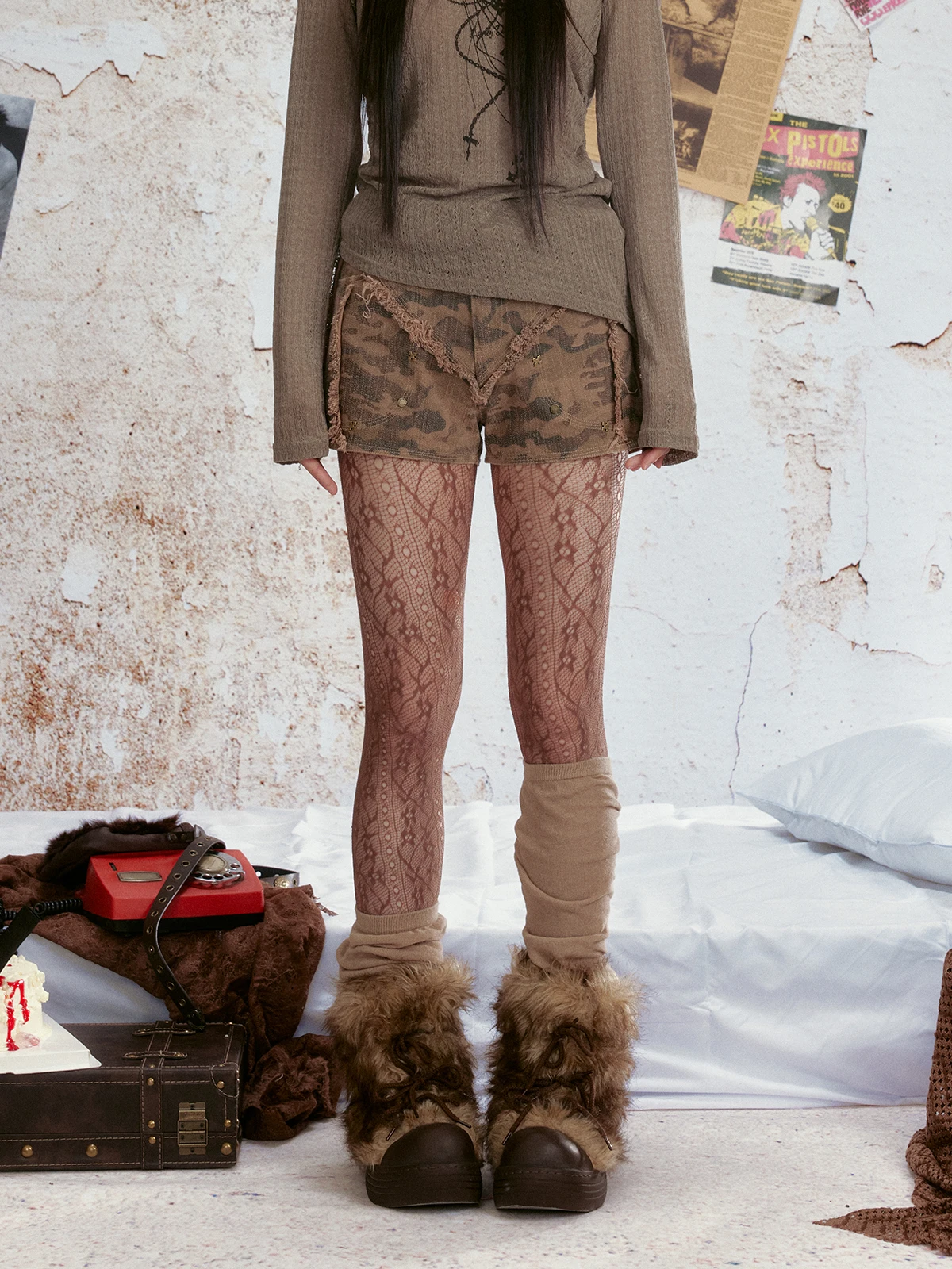 ALLiNplan Original Vintage Rusted Camouflage Frayed Rivet Patchwork Spicy Girl orts Cotton 00% Women's Faion Bot
ALLiNplan Original Vintage Rusted Camouflage Frayed Rivet Patchwork Spicy Girl orts Cotton 00% Women's Faion Bot