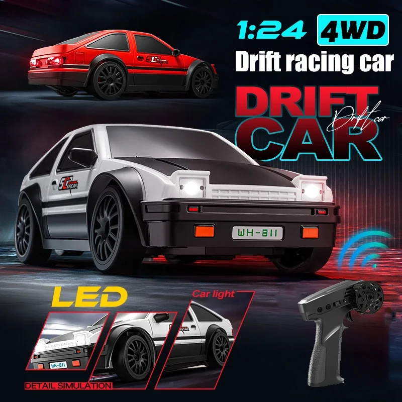 RC Drift 1:24 AE86 Модель Мини-автомобиля 2,4 ГГц Пульт дистанционного управления 4WD на дороге Светодиодный светильник Высокоскоростной гоночный дрифт Игрушечный автомобиль в подарок для детей
RC Drift 1:24 AE86 Модель Мини-автомобиля 2,4 ГГц Пульт дистанционного управления 4WD на дороге Светодиодный светильник Высокоскоростной гоночный дрифт Игрушечный автомобиль в подарок для детей