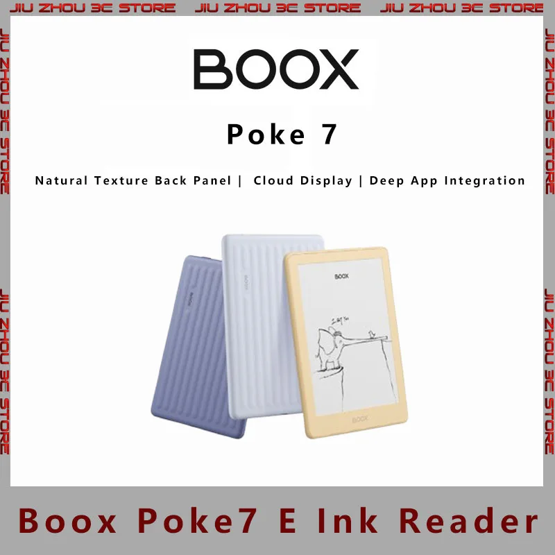 Boox Poke7 E Ink Reader 6 Inch Paper Like Eye Protection Screen Portable E Paper Reader For Digital Reading Novels Comics
Boox Poke7 E Ink Reader 6 Inch Paper Like Eye Protection Screen Portable E Paper Reader For Digital Reading Novels Comics