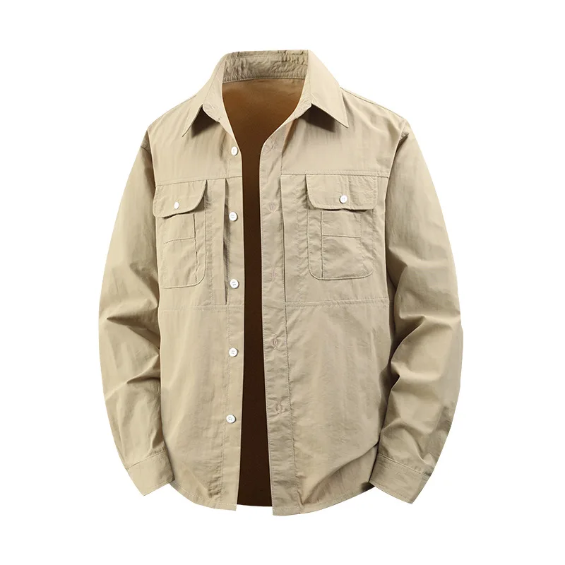 Loose Casual Long Workwear Jacket Men's Spring Autumn New Loose Fit Classic Collar Shirt Big Size Top
Loose Casual Long Workwear Jacket Men's Spring Autumn New Loose Fit Classic Collar Shirt Big Size Top