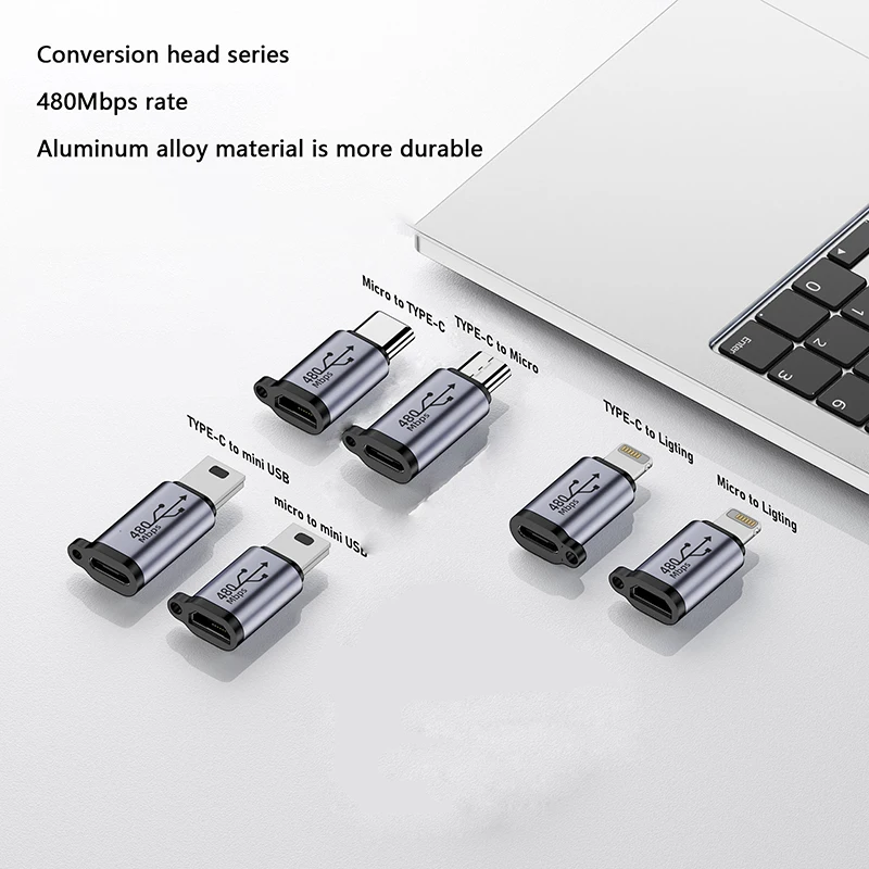1PCS USB-C to Micro USB Mini USB Adapter Type-C Female To Micro USB Male Converter for Phone Tablet Camera Charging Adaptor
1PCS USB-C to Micro USB Mini USB Adapter Type-C Female To Micro USB Male Converter for Phone Tablet Camera Charging Adaptor