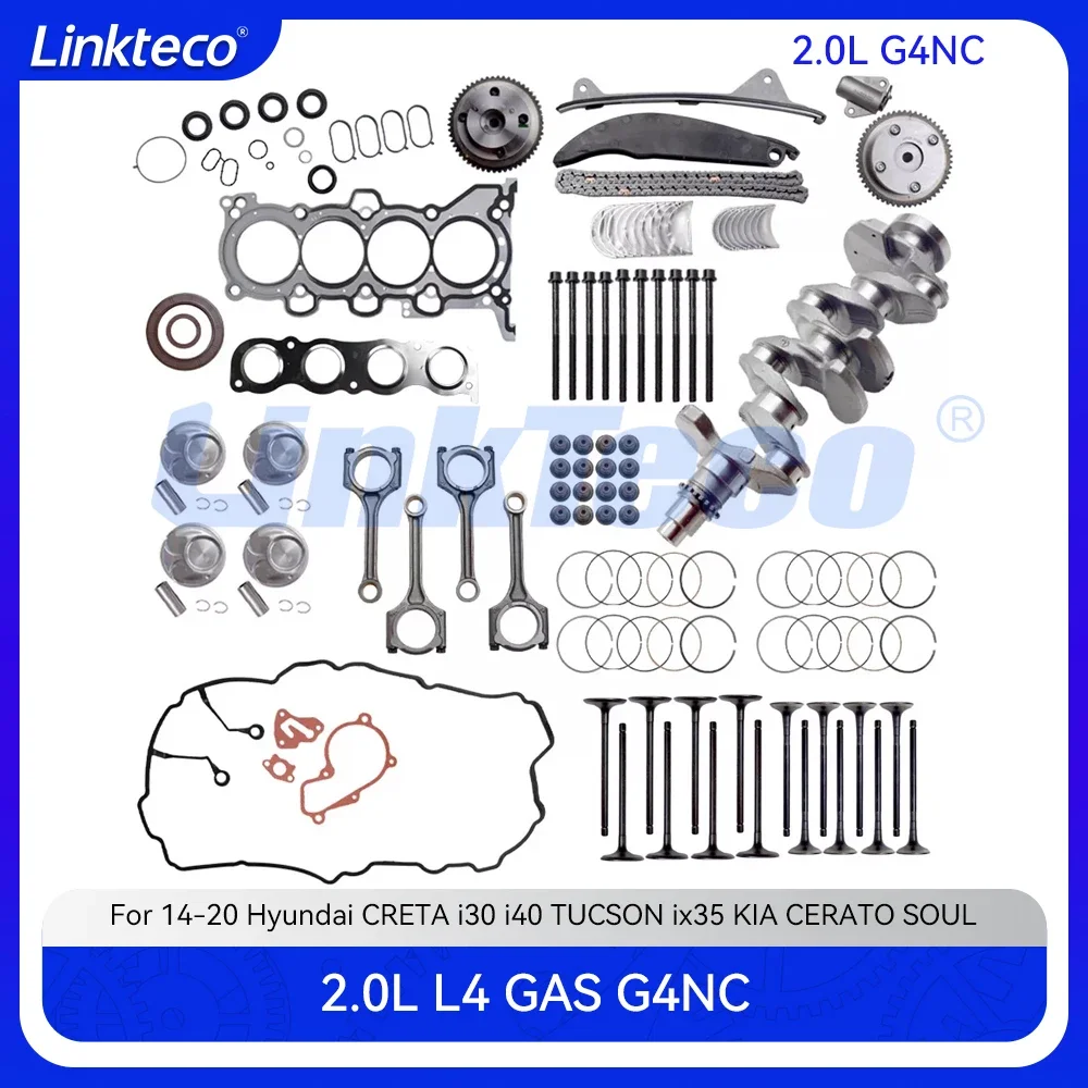 Engine Overhaul Gasket Set Crankshaft Piston Timing Chain Con Rod Bearing Kit For 2.0 L G4NC Hyundai I30 I40 Ix35 KIA SOUL 2.0L
Engine Overhaul Gasket Set Crankshaft Piston Timing Chain Con Rod Bearing Kit For 2.0 L G4NC Hyundai I30 I40 Ix35 KIA SOUL 2.0L