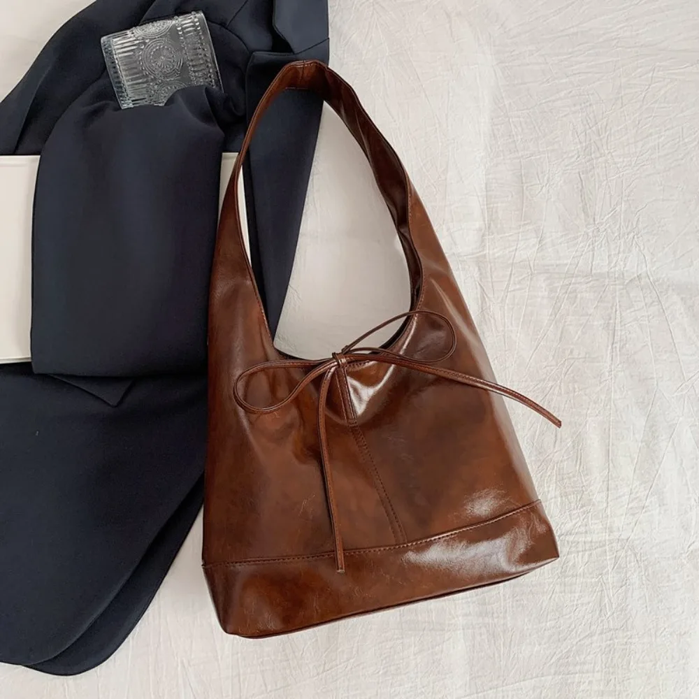 Fashion New Deisgn Bow Underarm Bags Large Capacity Korean Style Y2k Shoulder Bag Sweet Solid Color Leather Tote Bag Girls
Fashion New Deisgn Bow Underarm Bags Large Capacity Korean Style Y2k Shoulder Bag Sweet Solid Color Leather Tote Bag Girls