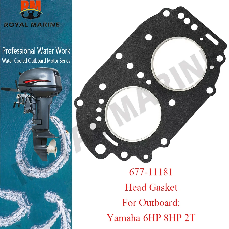 677-11181 Cylinder Head Gasket for Yamaha Outboard Motor 2 Stroke 6HP 8HP 677-11181-A1 Boat Engine Replacement Parts
677-11181 Cylinder Head Gasket for Yamaha Outboard Motor 2 Stroke 6HP 8HP 677-11181-A1 Boat Engine Replacement Parts