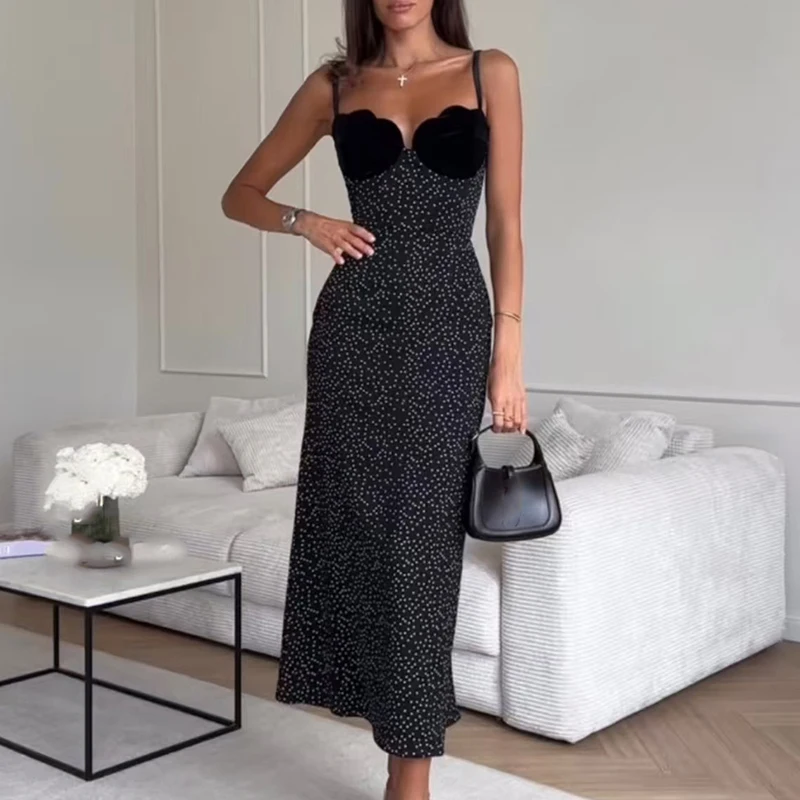 Lady Sexy Off Shoulder High Waist A-line Dress Retro Sleeveless Long Dress Spring Summer Color Blocked Printed Slim Party Dress
Lady Sexy Off Shoulder High Waist A-line Dress Retro Sleeveless Long Dress Spring Summer Color Blocked Printed Slim Party Dress