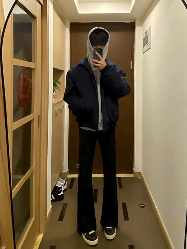 Extended Long High Waist Straight Leg Bla Fce Lined Denim Jeans Men's Autumn Winter Slim Fit American Vibe Bootcut Pants
Extended Long High Waist Straight Leg Bla Fce Lined Denim Jeans Men's Autumn Winter Slim Fit American Vibe Bootcut Pants