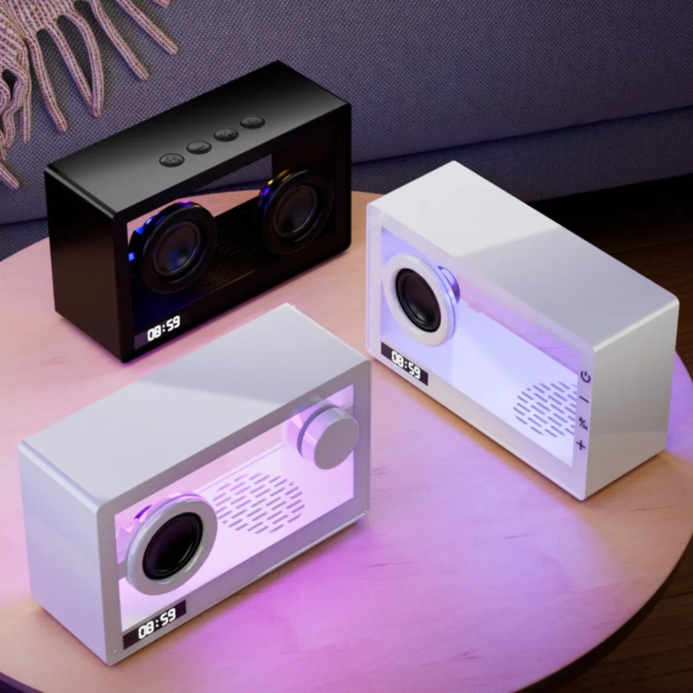 Высококачественная эргономичная Портативная колонка с будильником, Bluetooth колонка, прозрачная звуковая панель, домашняя музыкальная шкатулка
Высококачественная эргономичная Портативная колонка с будильником, Bluetooth колонка, прозрачная звуковая панель, домашняя музыкальная шкатулка