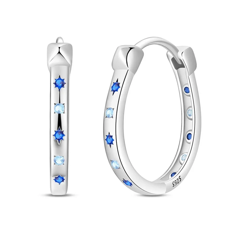 New 925 Sterling Silver Starlight Horseshoe Women Earrings Brilliant Wedding Engagement Star Earrings Jewelry Gift
New 925 Sterling Silver Starlight Horseshoe Women Earrings Brilliant Wedding Engagement Star Earrings Jewelry Gift