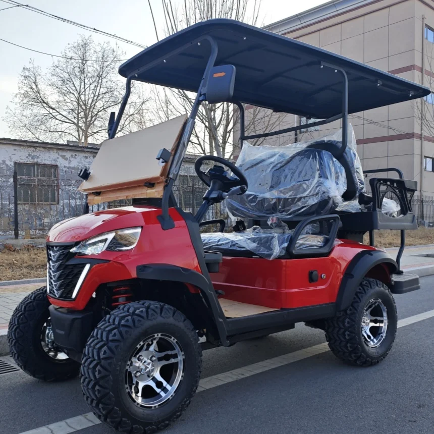 High Quality 2 4 Seats 48/ 60/72V Lithium Battery Electric Golf Trolleys 5000W/7500W Electric Off-Road Golf Cart
High Quality 2 4 Seats 48/ 60/72V Lithium Battery Electric Golf Trolleys 5000W/7500W Electric Off-Road Golf Cart