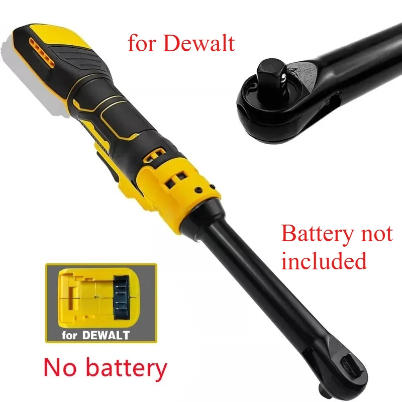 Suitable for Dewalt 18V 20V Cordless Ratchet Wrench Upgraded Extended Head Removal Screw Nut 80N.m 3/8" Electric Driver
Suitable for Dewalt 18V 20V Cordless Ratchet Wrench Upgraded Extended Head Removal Screw Nut 80N.m 3/8" Electric Driver