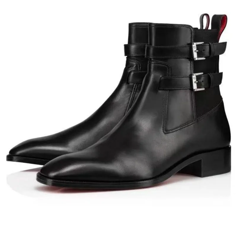 Brand Men's Chelsea Boots Work shoes Genuine Cow Leather red bottom shoes Handmade Boot Shoes Dress Wedding Business Party
Brand Men's Chelsea Boots Work shoes Genuine Cow Leather red bottom shoes Handmade Boot Shoes Dress Wedding Business Party