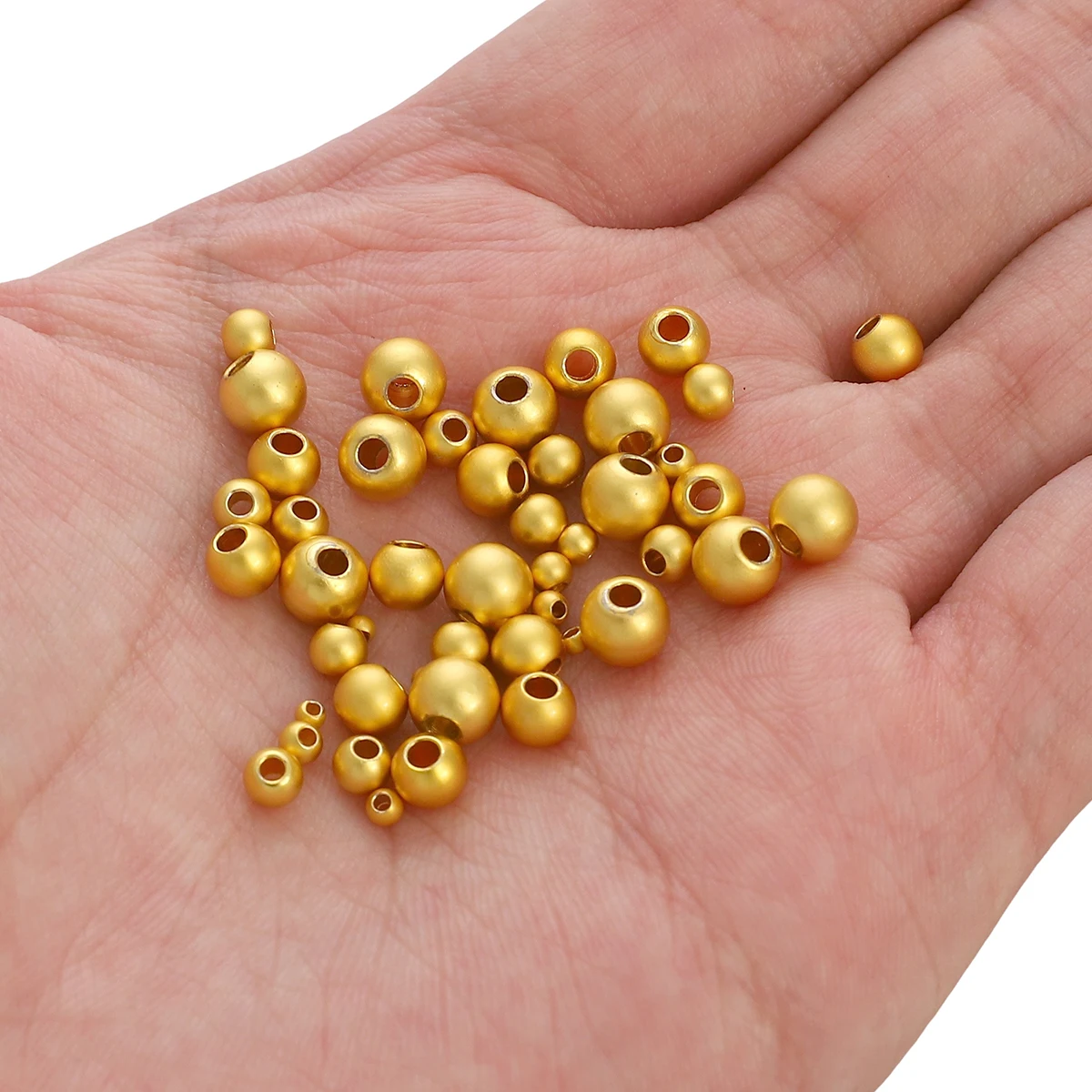 2.5/3/4/5/6MM Spacer Beads For Jewelry 18K Gold Plated Separators For Beads,DIY Beading Findings,Cut Pattern Round Beads
2.5/3/4/5/6MM Spacer Beads For Jewelry 18K Gold Plated Separators For Beads,DIY Beading Findings,Cut Pattern Round Beads