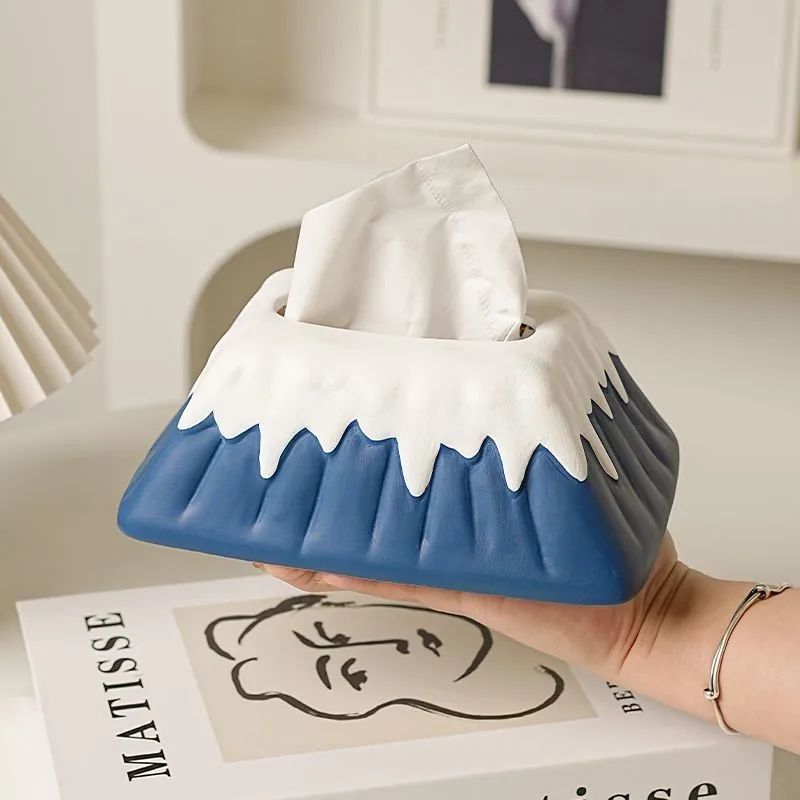 Creative Snow Mountain Shaped Ceramic Tissue Box Home Living Room Desktop decoration Ornament Paper Towel Box Storage Box ZI655
Creative Snow Mountain Shaped Ceramic Tissue Box Home Living Room Desktop decoration Ornament Paper Towel Box Storage Box ZI655