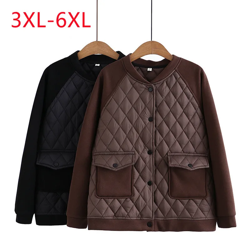 New 2022 Ladies Winter Plus Size Tops For Women Large Size Long Sleeve O-neck Buttons Black Coat 3XL 4XL 5XL 6XL
New 2022 Ladies Winter Plus Size Tops For Women Large Size Long Sleeve O-neck Buttons Black Coat 3XL 4XL 5XL 6XL