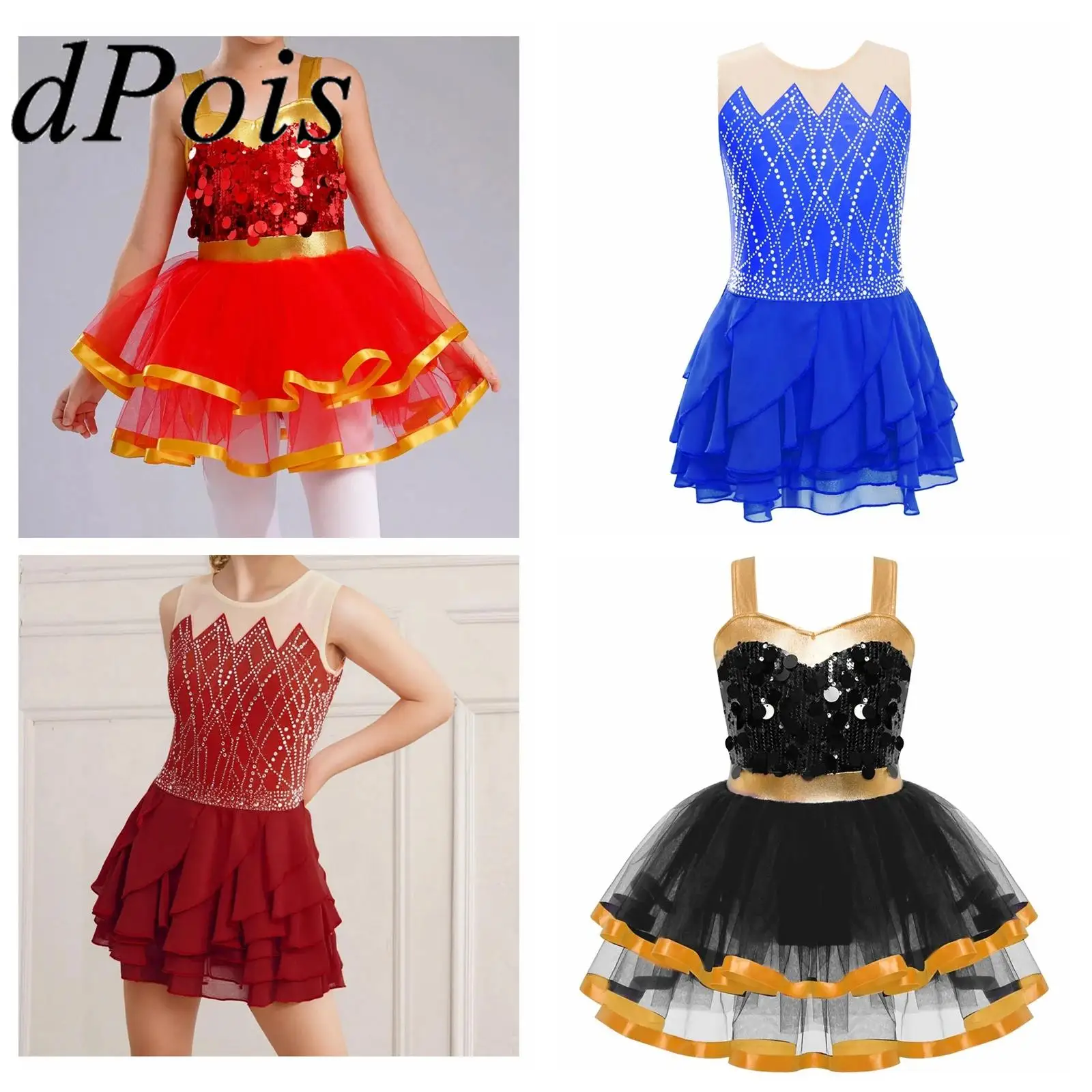 Girls Ballet Dress Sequins Tutu Children Latin Jazz Dance Costume Kids Rhythmic Gymnastics Leotards Mesh Figure Skating Dress
Girls Ballet Dress Sequins Tutu Children Latin Jazz Dance Costume Kids Rhythmic Gymnastics Leotards Mesh Figure Skating Dress