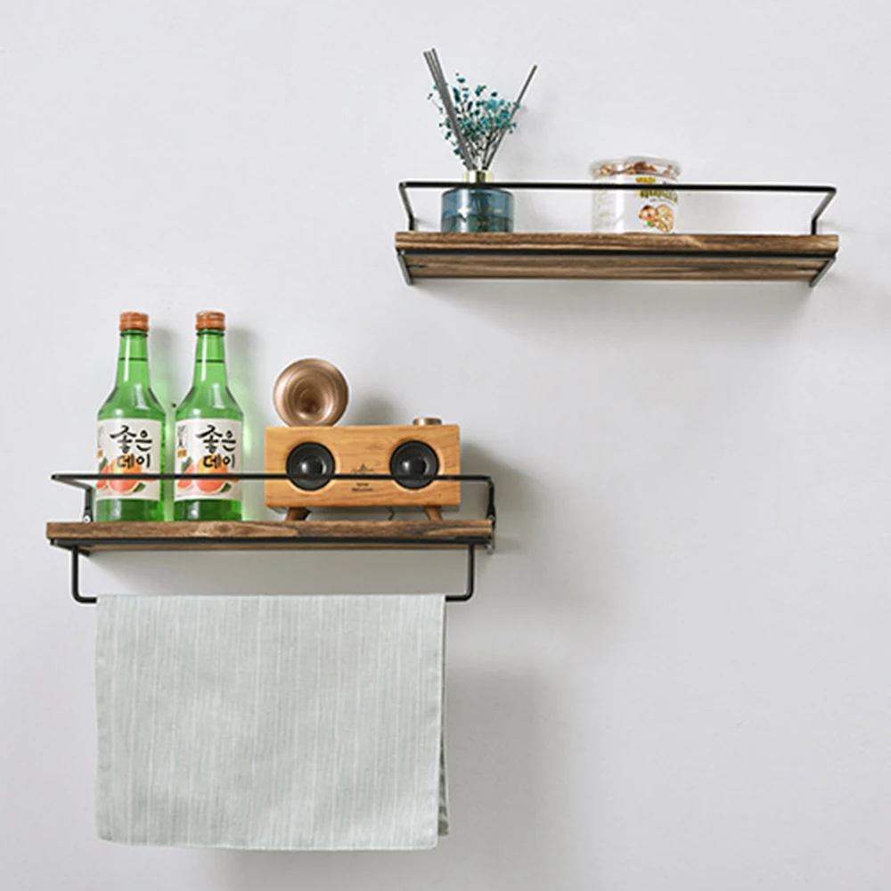 Floating Shelf Wall Mounted Shelf with Rails and Towel Rack Set of 2 for Living Room, Bedroom, Washroom
Floating Shelf Wall Mounted Shelf with Rails and Towel Rack Set of 2 for Living Room, Bedroom, Washroom