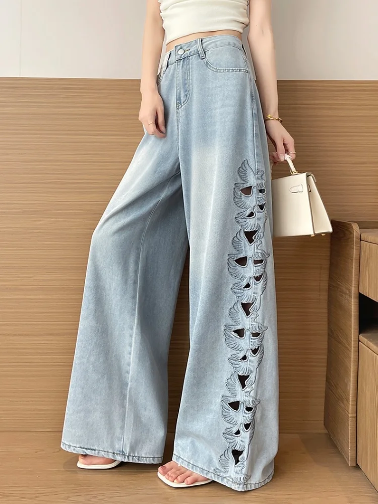 Tencel Side Hollowed Out High Waisted Wide Leg Jeans For Women 2026 New Summer Thin Cool Straight Leg Mop Pants
Tencel Side Hollowed Out High Waisted Wide Leg Jeans For Women 2026 New Summer Thin Cool Straight Leg Mop Pants