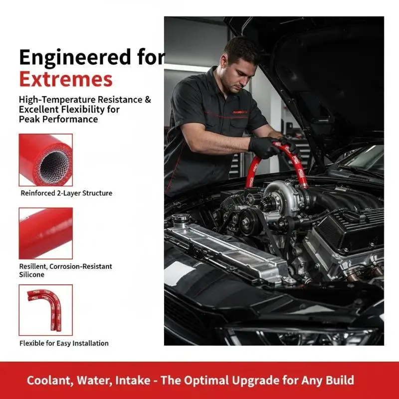 High Temperature Silicone Hose Kit Coolant Water Pipe Radiator Turbo Vacuum Automotive Modification Accessories
High Temperature Silicone Hose Kit Coolant Water Pipe Radiator Turbo Vacuum Automotive Modification Accessories