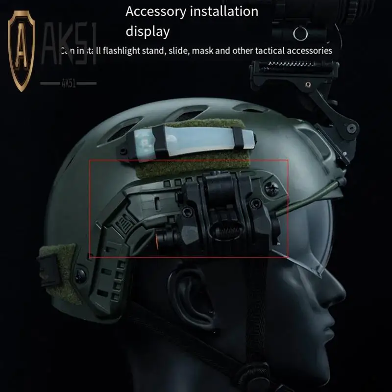 AK51-For FAST Helmet Rail Accessories Multifunctional DIY For CS Protective Gear Arc Portable Helmet Rail Accessories
AK51-For FAST Helmet Rail Accessories Multifunctional DIY For CS Protective Gear Arc Portable Helmet Rail Accessories