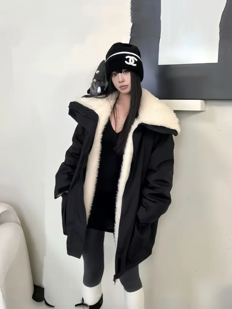 Parkas Kawaii Womens Winter Cute Embroidered Mid-Length Original Dyed Hooded Fabric Splice Thickened Lady Warm-Keeping Feminina
Parkas Kawaii Womens Winter Cute Embroidered Mid-Length Original Dyed Hooded Fabric Splice Thickened Lady Warm-Keeping Feminina