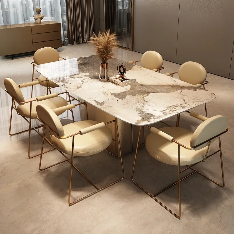 Light Luxury Large and Small Apartment Type Dining Table Rectangular Minimalist Modern Designer Home
Light Luxury Large and Small Apartment Type Dining Table Rectangular Minimalist Modern Designer Home