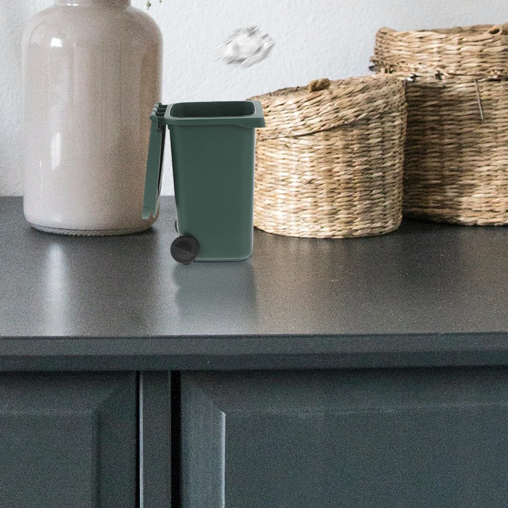 Plastic Mini Trash Can Small Pencil Holder Garbage Desktop Organizers for Room Recycle Bin Dorm Office 
Plastic Mini Trash Can Small Pencil Holder Garbage Desktop Organizers for Room Recycle Bin Dorm Office