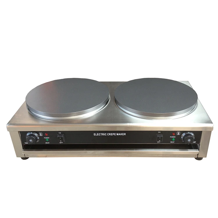 Chinese Professional Non-Stick Crepe Maker Pancake Making Machine Double Head Electric Crepe Maker
Chinese Professional Non-Stick Crepe Maker Pancake Making Machine Double Head Electric Crepe Maker