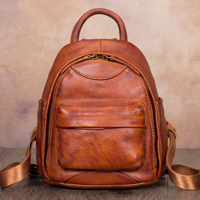 Vintage Genuine Leather Women Backpack Small Backpacks Schoolbag Shoulder Bags Soft First Layer Cowhide Female Cow Leather
Vintage Genuine Leather Women Backpack Small Backpacks Schoolbag Shoulder Bags Soft First Layer Cowhide Female Cow Leather