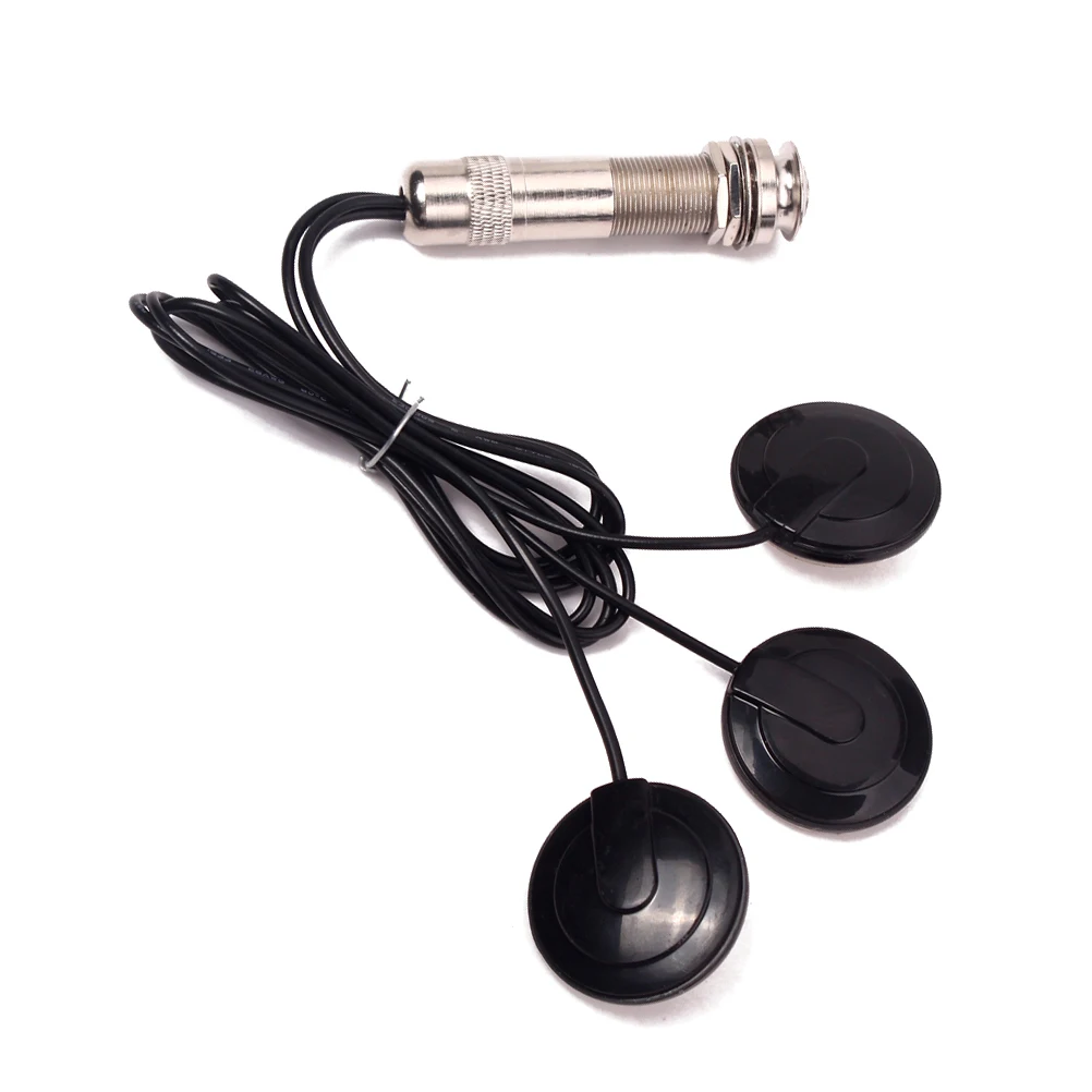 3 Sensor Transducer Pickup for Acoustic Guitar Black Microphone 6.35mm Jack Single Track No Installation Live Performance
3 Sensor Transducer Pickup for Acoustic Guitar Black Microphone 6.35mm Jack Single Track No Installation Live Performance