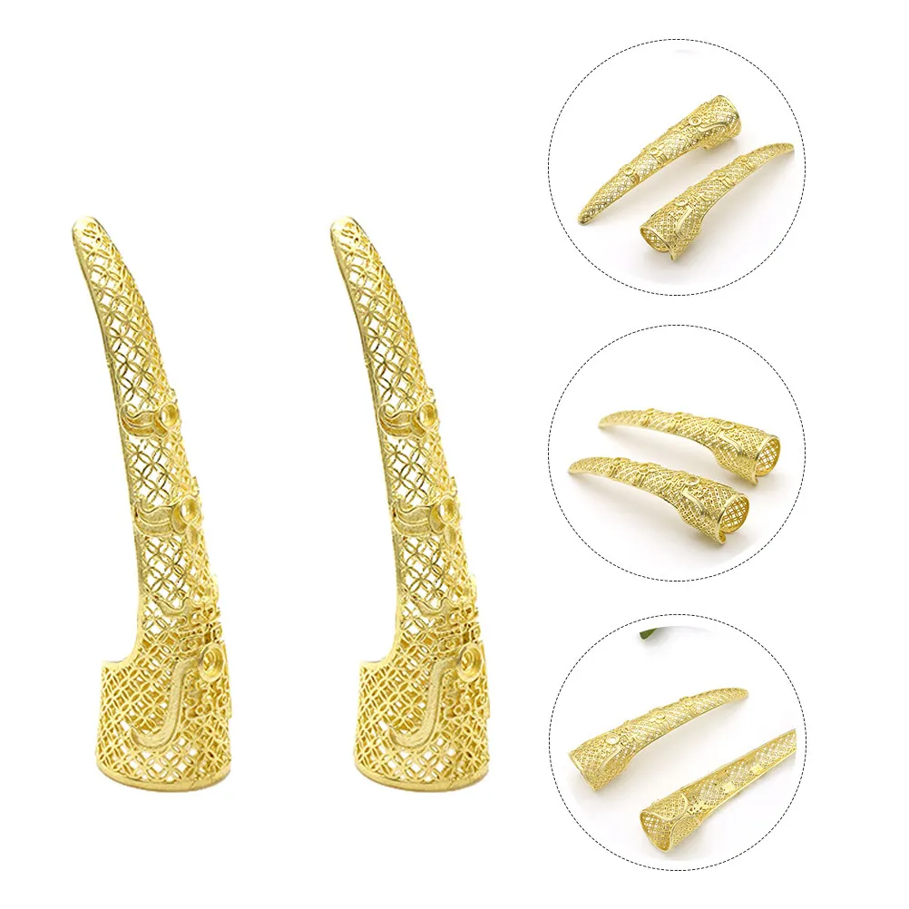 2Pcs Royal Style Finger Covers Hollow-Out Delicate Nail Cover Costume Prop Belly Dance Halloween Cosplay Accessories
2Pcs Royal Style Finger Covers Hollow-Out Delicate Nail Cover Costume Prop Belly Dance Halloween Cosplay Accessories