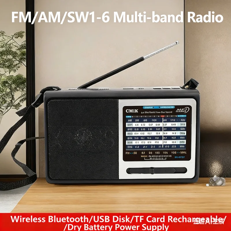 Nostalgic Retro Special Radio for the Elderly Rechargeable Portable Multifunctional Bluetooth Radios Outdoor Card USB/MP3 Player
Nostalgic Retro Special Radio for the Elderly Rechargeable Portable Multifunctional Bluetooth Radios Outdoor Card USB/MP3 Player