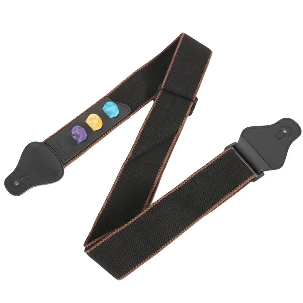 Guitar Strap Lightweight PU Adjustable Belt Electric Acoustic Bass 3 Picks Holder Guitarist Accessories Parts
Guitar Strap Lightweight PU Adjustable Belt Electric Acoustic Bass 3 Picks Holder Guitarist Accessories Parts