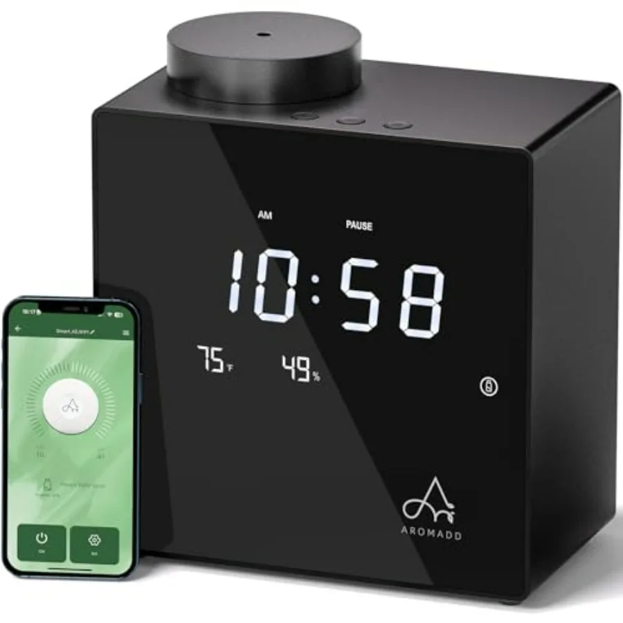 2026 Smart Waterless Diffuser, 2000 Sq.Ft Cold Air Scent Diffuser with Clock and Environmental Display 7 Fragrance Levels, 9 Ti
2026 Smart Waterless Diffuser, 2000 Sq.Ft Cold Air Scent Diffuser with Clock and Environmental Display 7 Fragrance Levels, 9 Ti