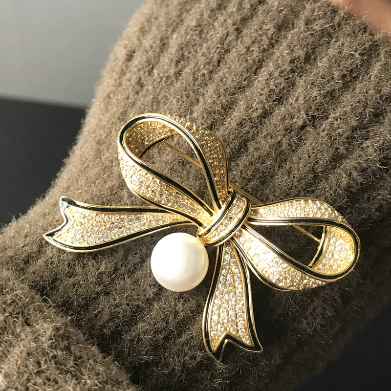 BowKnot Brooch For Women Girl Fashion Jewelry Natural Fresh Water Pearl Female Gift Cute Elegant Style Different Colors
BowKnot Brooch For Women Girl Fashion Jewelry Natural Fresh Water Pearl Female Gift Cute Elegant Style Different Colors