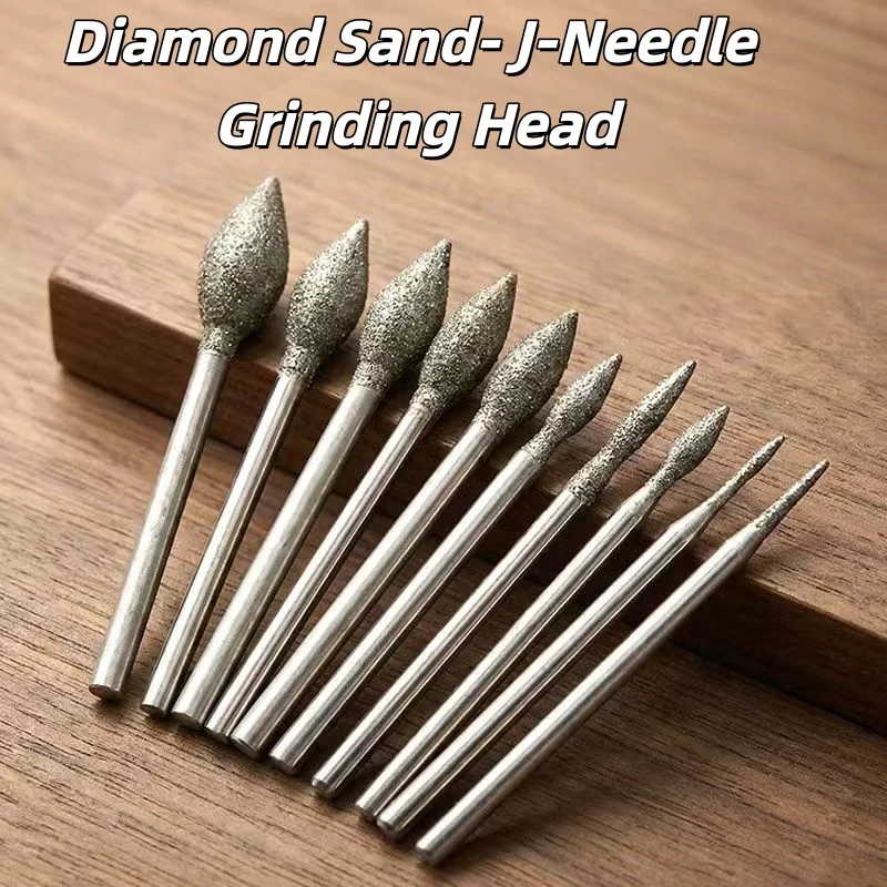 Diamond Coated Jade Carving Tools-Olive-Shaped -J-Needle Grinding Heads Electri Rotary Tool Accessories for Jade/Jewelry Carving
Diamond Coated Jade Carving Tools-Olive-Shaped -J-Needle Grinding Heads Electri Rotary Tool Accessories for Jade/Jewelry Carving