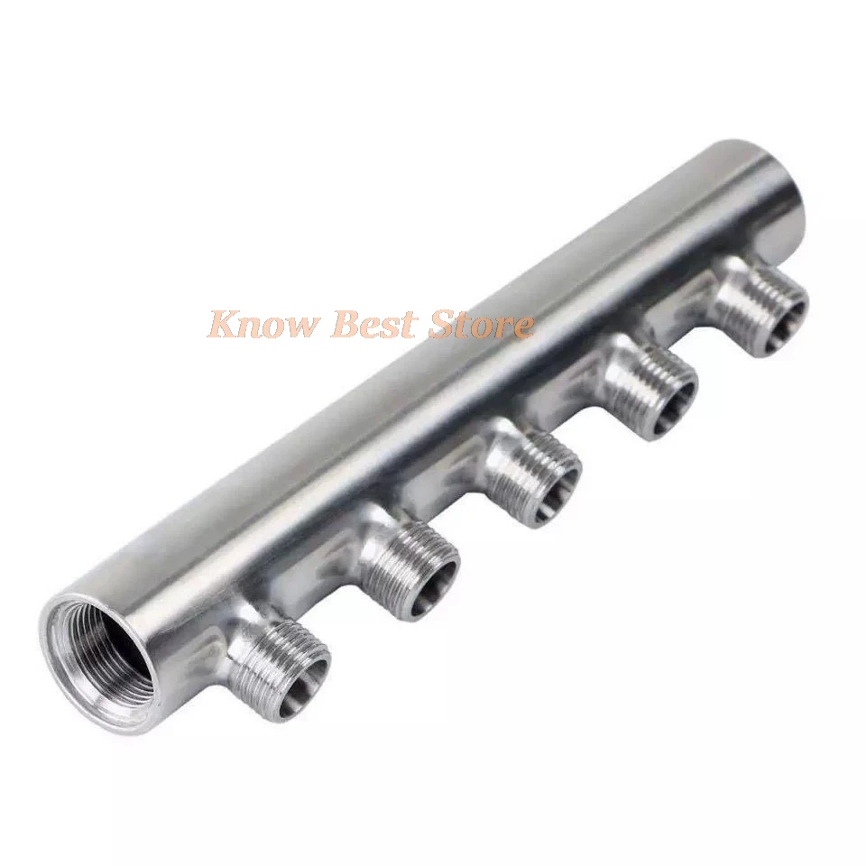 1PCS 304 Stainless Steel G1" G3/4" G0.5" 2 - 12 Ports Water Manifold Distributor Sanitary Fitting Underfloor Heating System
1PCS 304 Stainless Steel G1" G3/4" G0.5" 2 - 12 Ports Water Manifold Distributor Sanitary Fitting Underfloor Heating System