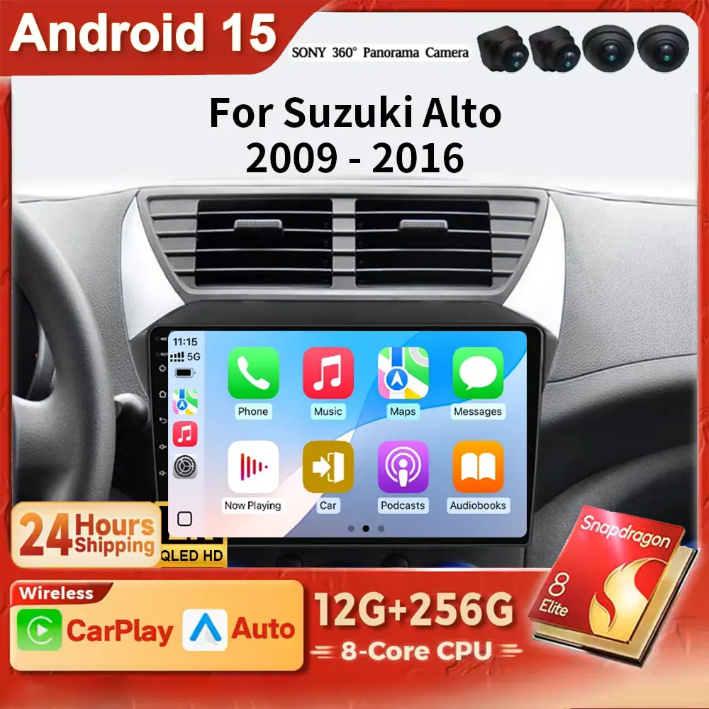 Android 15 For SUZUKI Alto Nissan Pixo 2009 - 2017 Wireless CarPlay Auto Car Radio GPS IPS RDS FM WiFi BT 4G BT WIFI Multimedia
Android 15 For SUZUKI Alto Nissan Pixo 2009 - 2017 Wireless CarPlay Auto Car Radio GPS IPS RDS FM WiFi BT 4G BT WIFI Multimedia